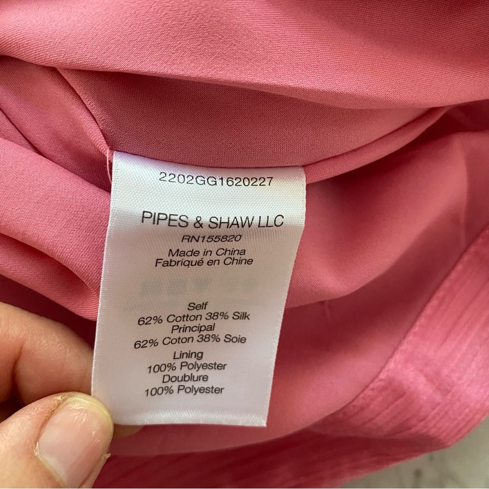 Veronica Beard Pink Charmeuse Gracelynn Dress - Picture 8 of 10